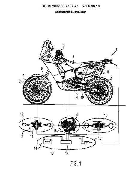 KTM Radnabenantrieb patentiert