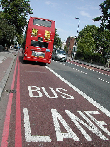 2009 London Buslane für Biker