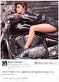 Belen Rodriguez Facebook mit Kawasaki