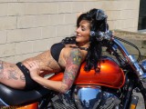 Red Tattoo Chopper Babe