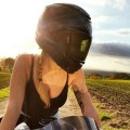 Shoei Blond Helm Babe