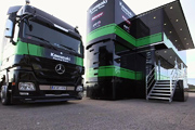 technische Welt des Kawasaki Racing Team