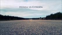 Vergleich des Bremsweges Honda vs Citroen