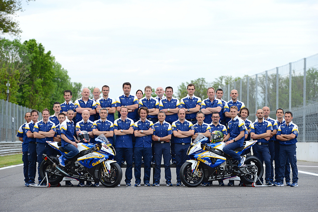 2013 BMW WSBK Goldbet Team in Donington