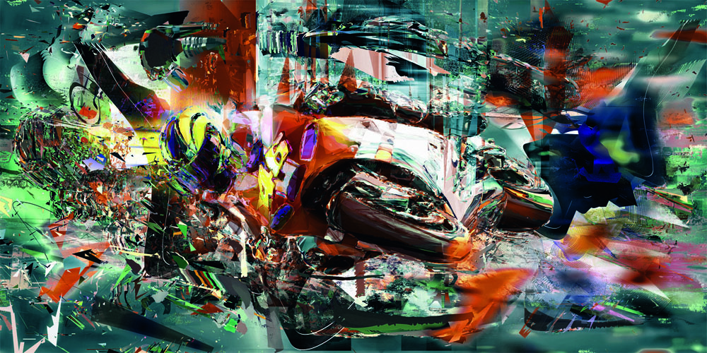 Pat Kuleta Rossi Ducati Art - Front Runner