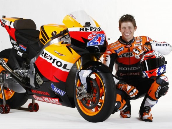 2011 Casey Stoner und RC212V in neuen Farben