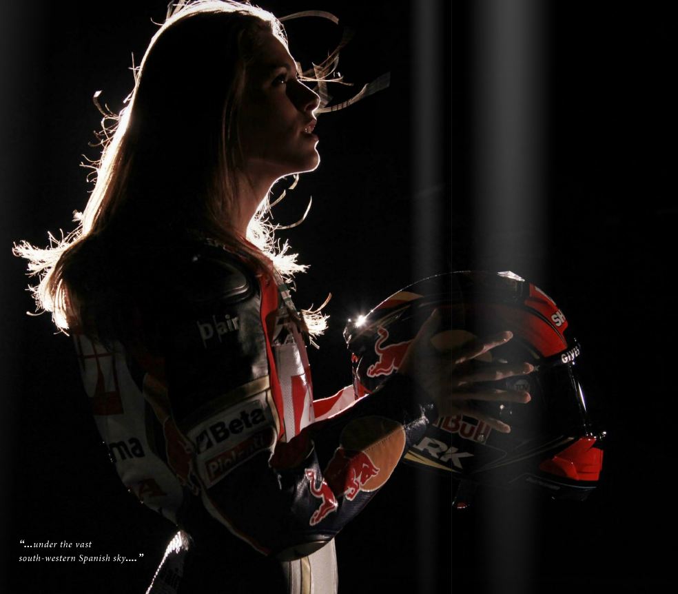 Honda LCR im Fotoshoot mit Beatriz Donoro