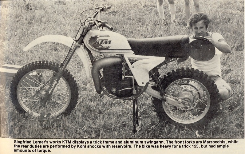 1978 Siegfried Lerner und KTM 250