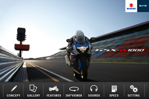 Suzuki GSX-R1000 App für Apple