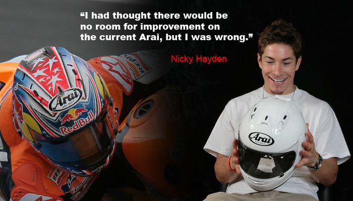 Arai RX-7 GP Nicky Hayden