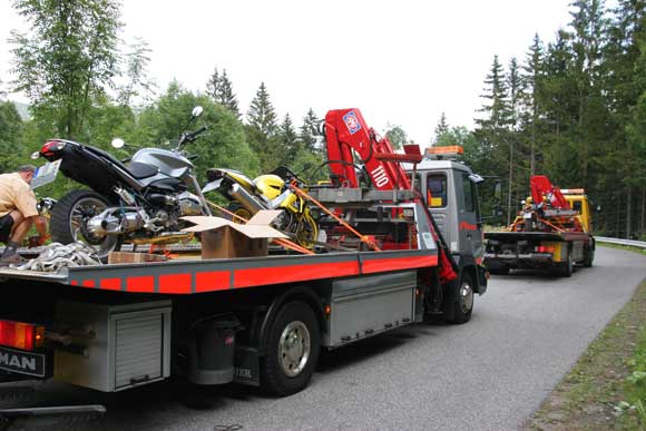 Beschlagnehmung von Motorrädern