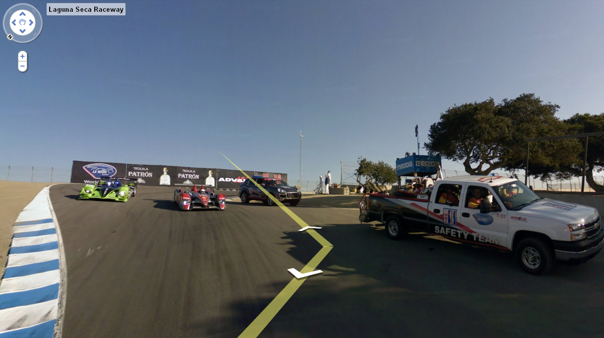 Laguna Seca - Google Streetview - Korkenzieherkurve