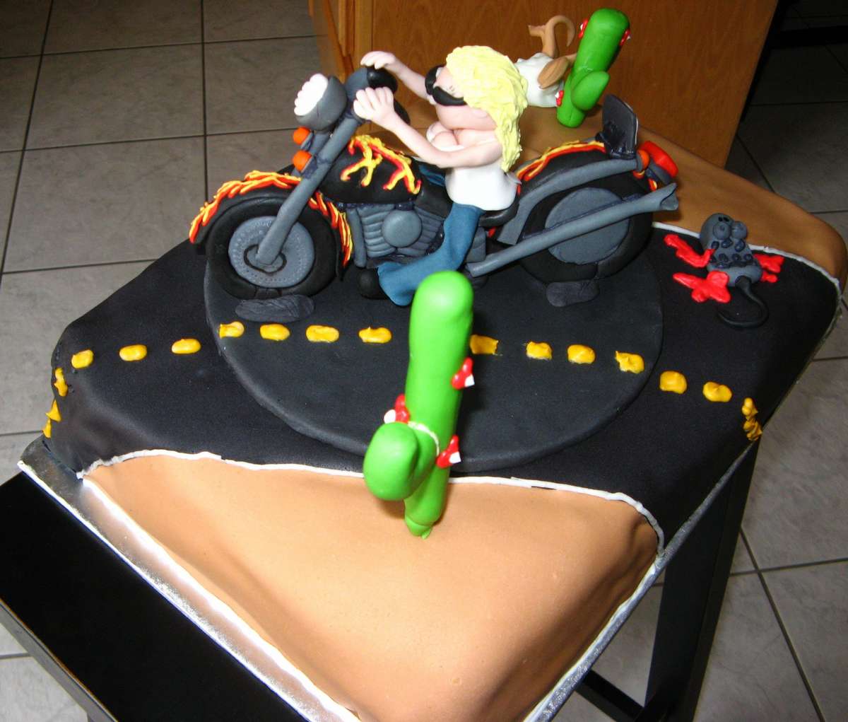 Torte Harley und Kaktus