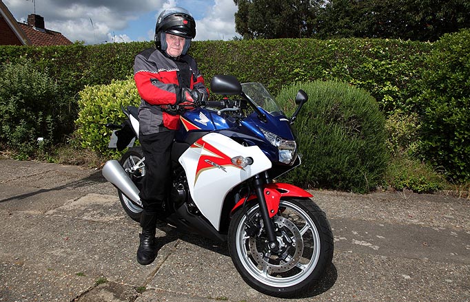 2011 Reg Scoot mit 94J ältester Biker in UK 