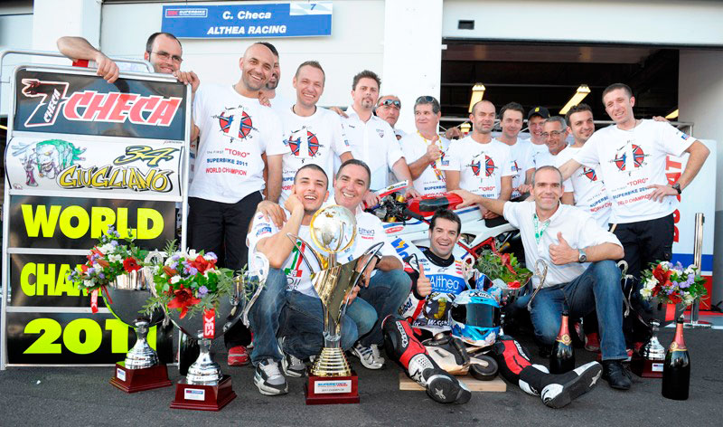 WSBK Weltmeister Carlos Checa mit Althea Ducati Team