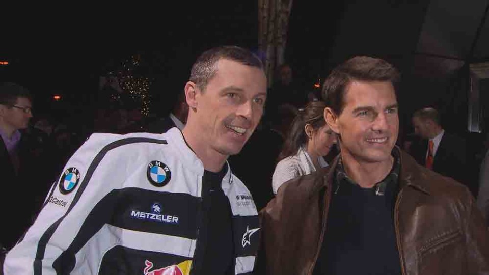 Chris Pfeiffer trifft Tom Cruise auf Premiere zu Mission Impossible