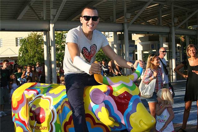 Jorge Lorenzo im Aquafan in Riccione