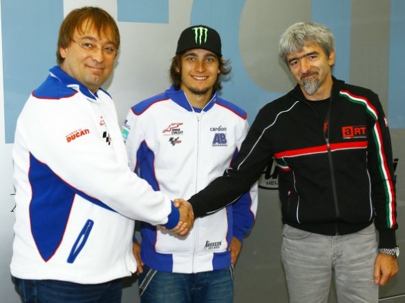 Abraham Jr. und Sr. mit Luigi Dall Ingna von Aprilia