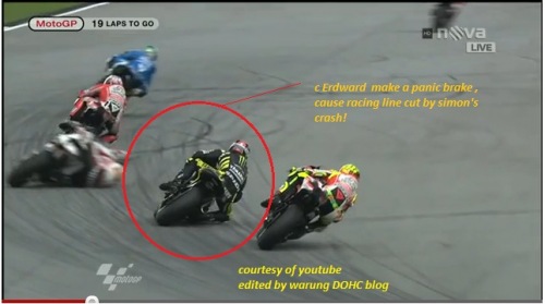 2011 Horror Crash in Sepang Marco Simoncelli Colin Edwards Valentino Rossi