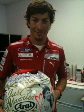 Nicky Hayden Just Married Helm Nicky Hayden Just Married Helm