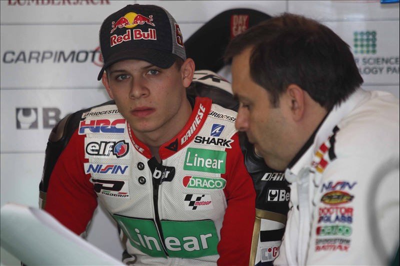 Stefan Bradl LCR Honda Linear Sponsor in Estoril