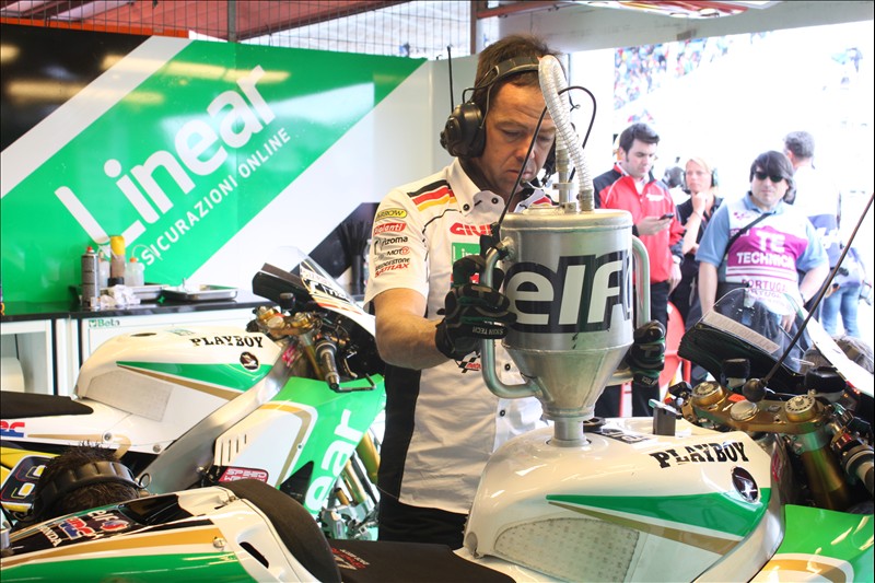 Stefan Bradl LCR Honda Linear Sponsor in Estoril