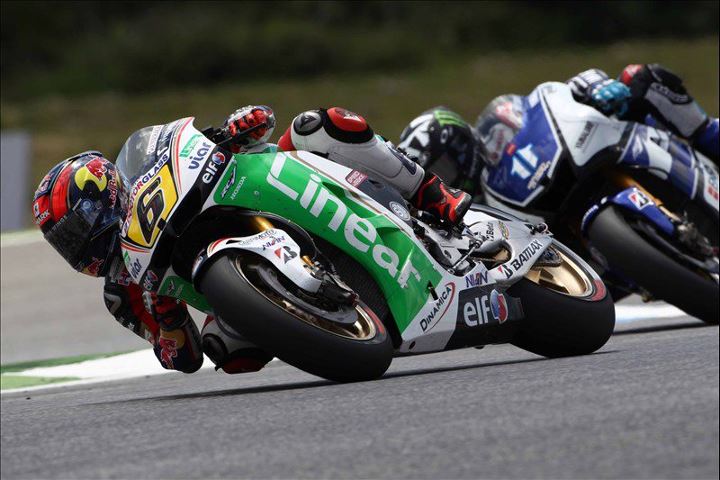 Stefan Bradl LCR Honda Linear Sponsor in Estoril
