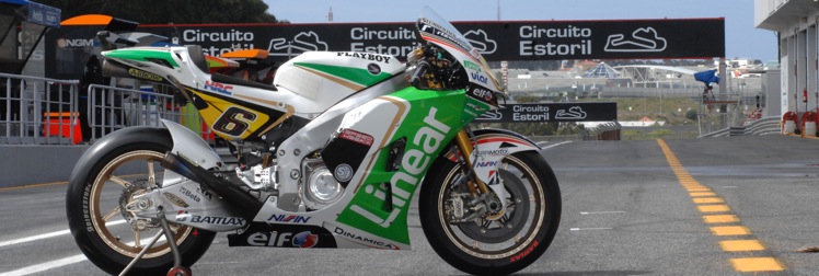 Stefan Bradl LCR Honda Linear Sponsor in Estoril