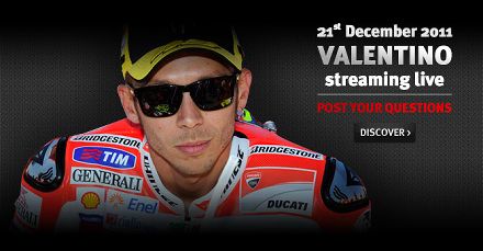 Valentino Rossi Live auf Dainese