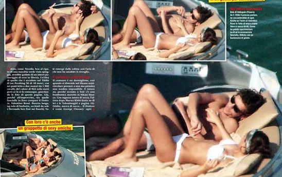 Valentino Rossi fummelt mit Linda Morselli auf Titilla II