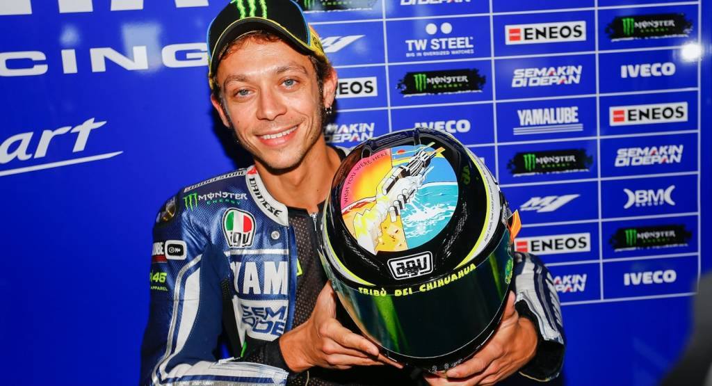 Valentino Rossi Tribut Marco Helm in Misano 2013