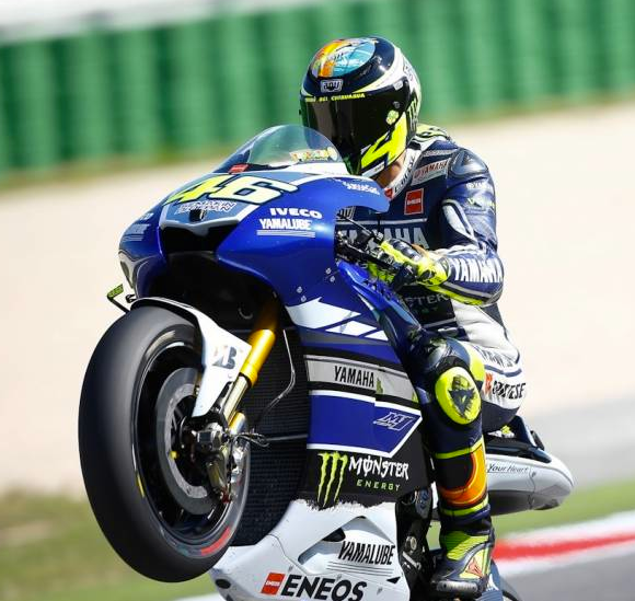 Valentino Rossi Tribut Marco Helm in Misano 2013