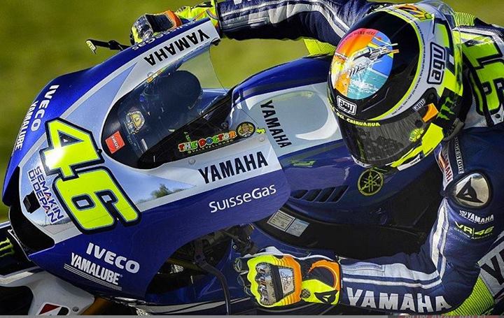 Valentino Rossi Tribut Marco Helm in Misano 2013