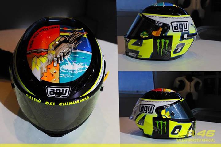 Valentino Rossi Tribut Marco Helm in Misano 2013