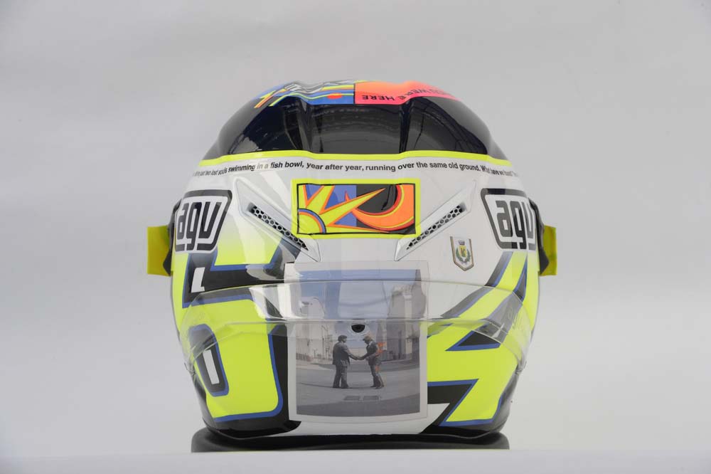 Valentino Rossi Tribut Marco Helm in Misano 2013