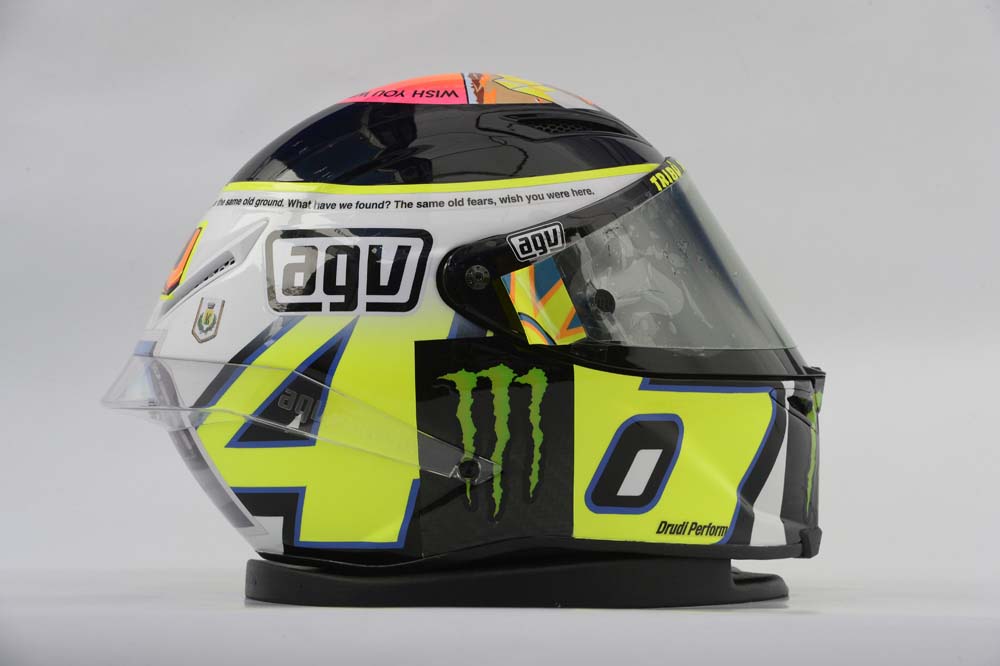 Valentino Rossi Tribut Marco Helm in Misano 2013