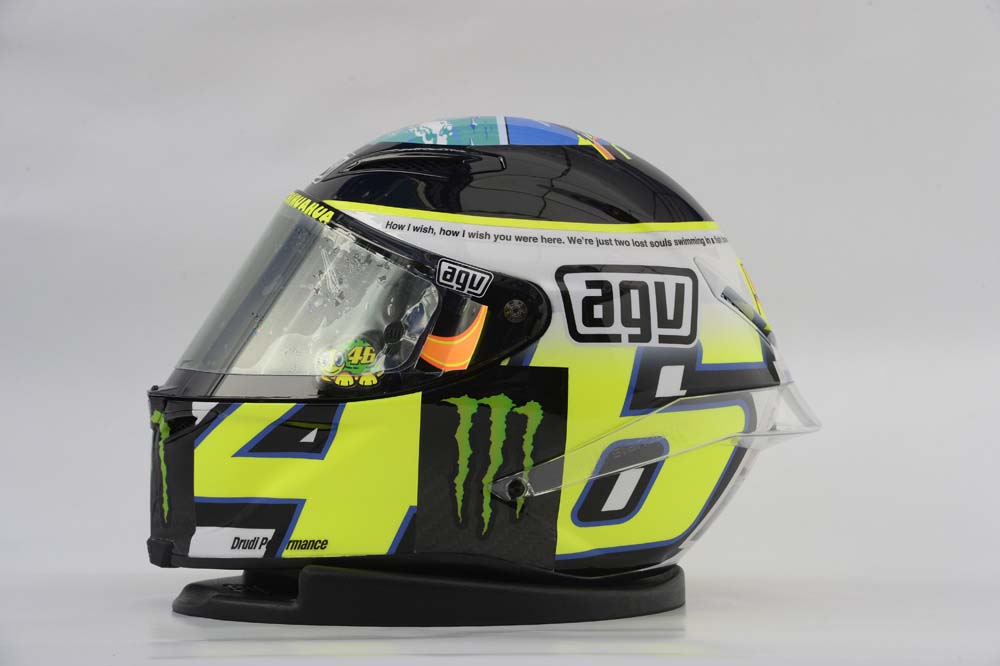 Valentino Rossi Tribut Marco Helm in Misano 2013
