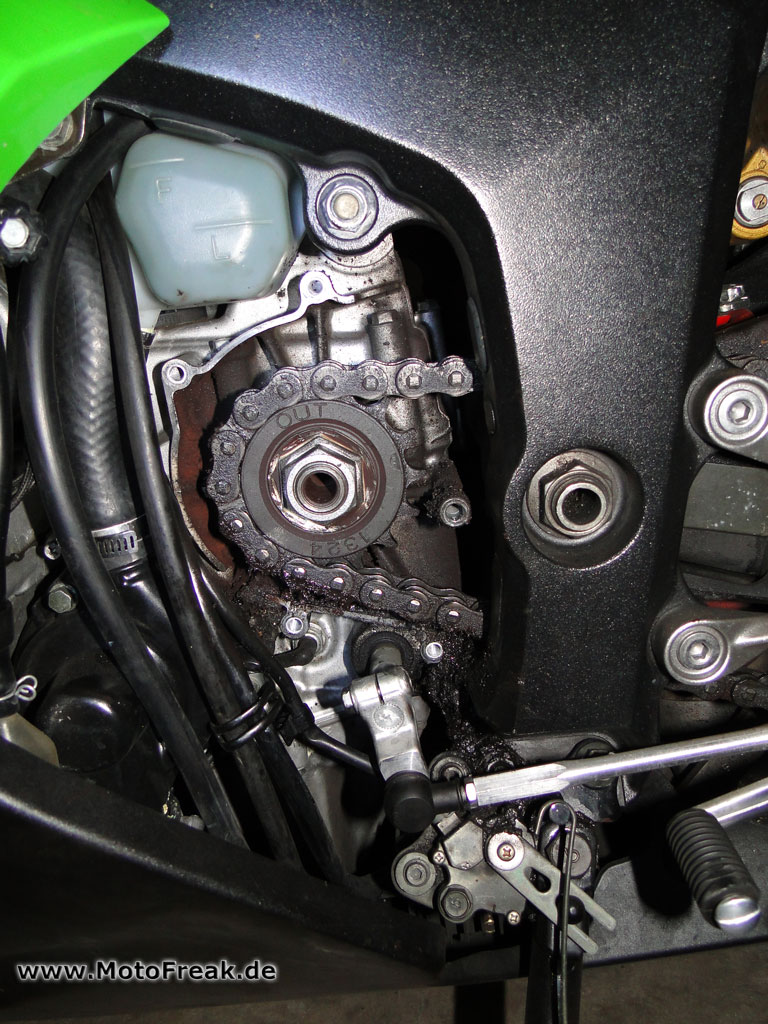 Kawasaki ZX-6R Ritzel tauschen