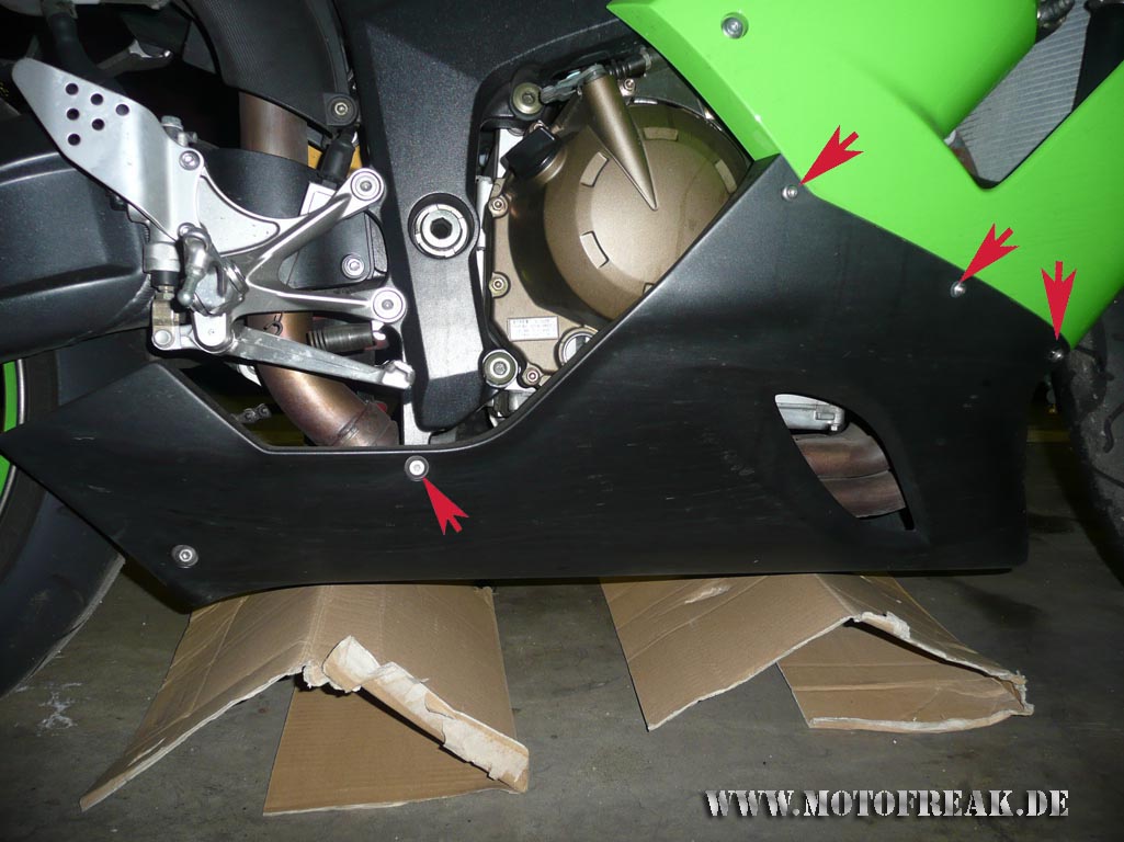 Kawasaki ZX-6R Verkleidung rechts