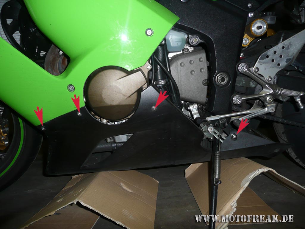 Kawasaki ZX-6R Verkleidung links