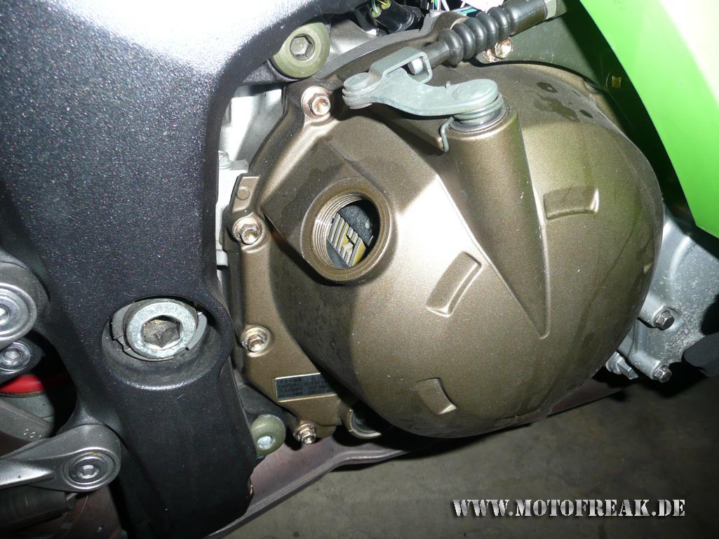 Kawasaki ZX-6R Ölwechsel