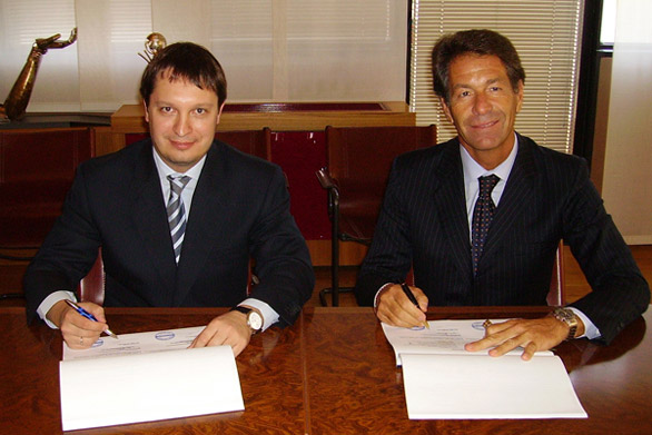 YMS Promotion Alexander Yakhnich und Motor Sport CEO Paolo Flammini